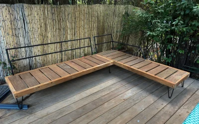 Conception sur mesure salon en bois