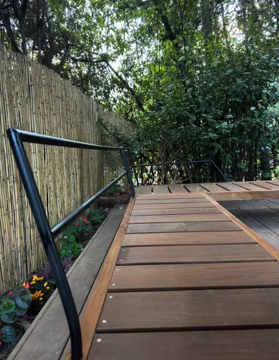 salon de jardin en bois sur mesure